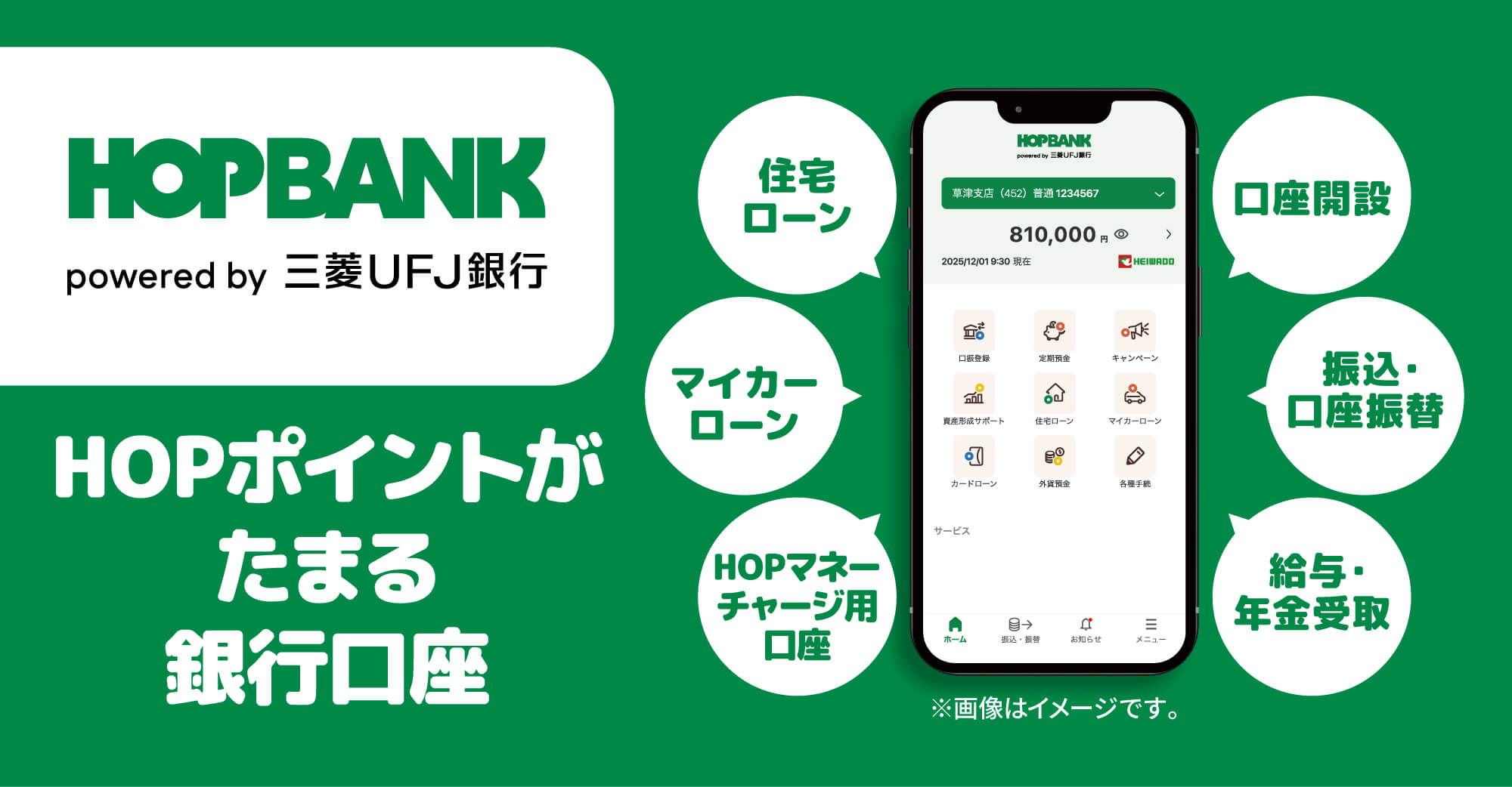 HOPBANK powered by 三菱UFJ銀行