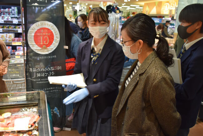 長浜農業高等学校の生徒が育てた近江牛販売会 前回開催時の様子