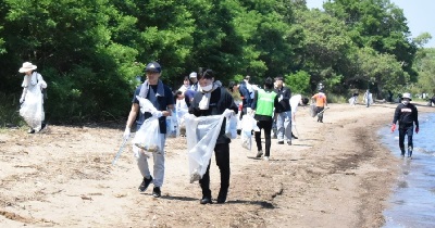 6月14日（金）びわ湖一斉清掃を実施しました
